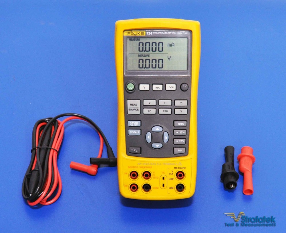 Fluke 724 Process and Temperature Calibrator NIST Calibrated with Data