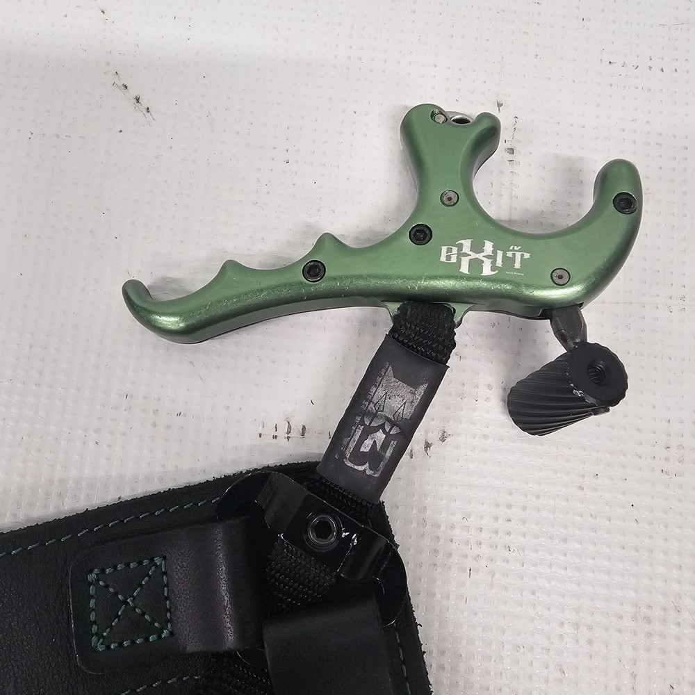 B3 Archery Exit IV 4-Finger Button Release - Green/Black