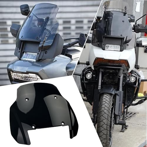 Motorcycle Windscreen Windshield Deflector Front Fairing Airflow Black Smoke