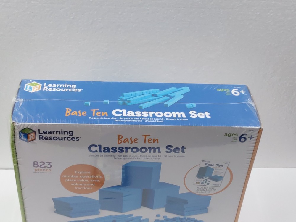 Learning Resources Base Ten Classroom Set Book Math Home School Teaching 6yrs+