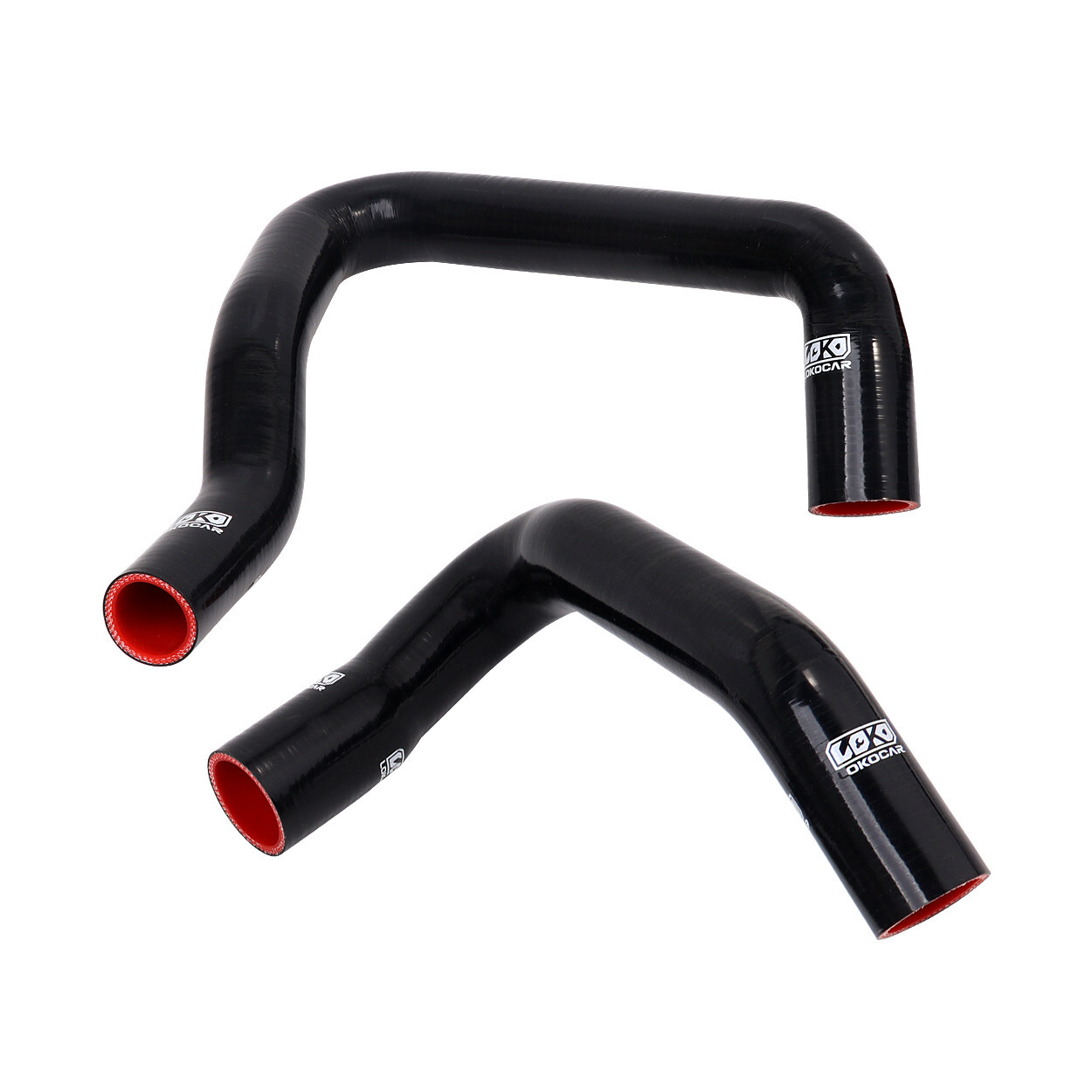 Silicone Radiator Hose Piping Kit Fits For 1986-1993 Mustang GT LX Cobra Black
