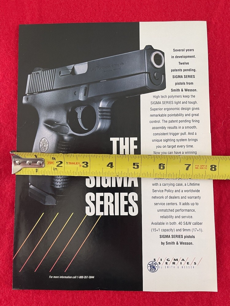 Smith & Wesson Sigma Series 1994 Print Ad