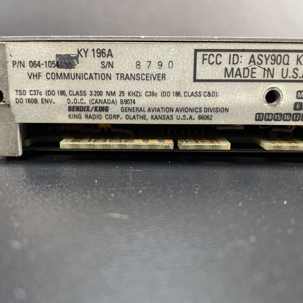 Bendix King KY 196A VHF Com