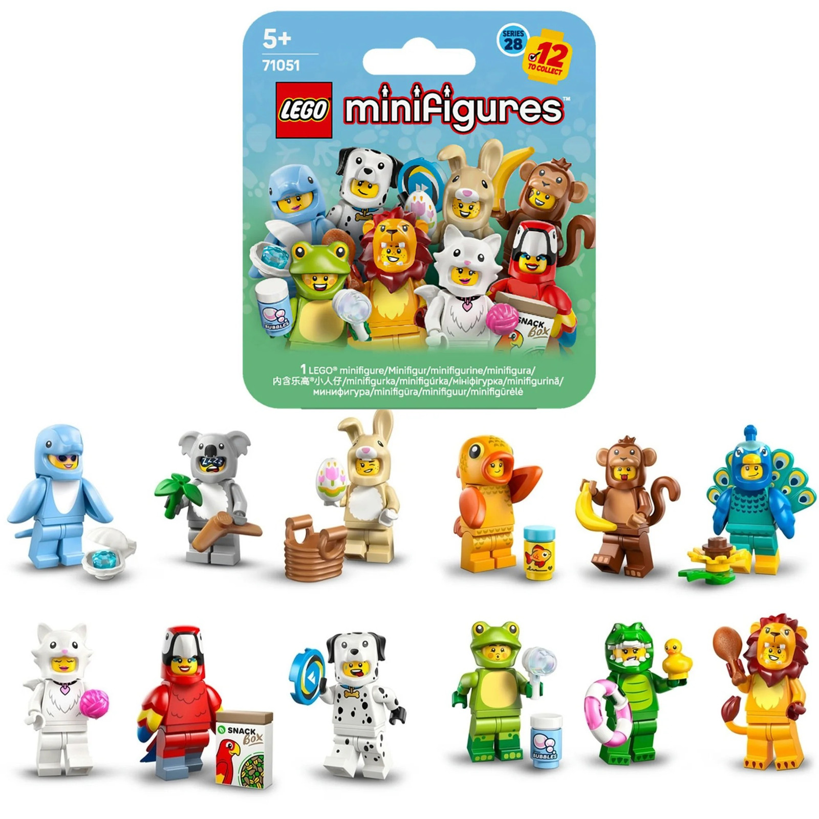 LEGO Series 28 Animal Costume SEALED Set of 12 Minifigures 71051 - IN STOCK