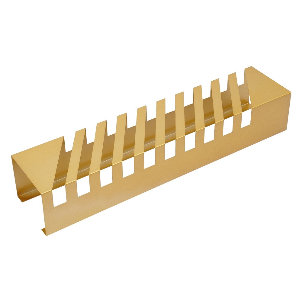 Compact Tile Display Rack - 10 Slots, Slanted Design for Optimal Viewing