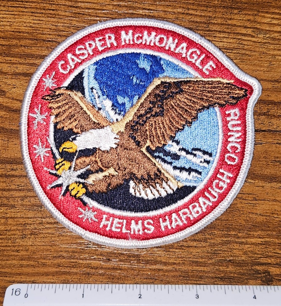 Vintage NASA Space Program Shuttle Casper McMonagle Runco Harbaugh Helms Patch
