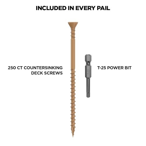 4" X #10 - COUNTERSINKING Deck Screw 250 Count