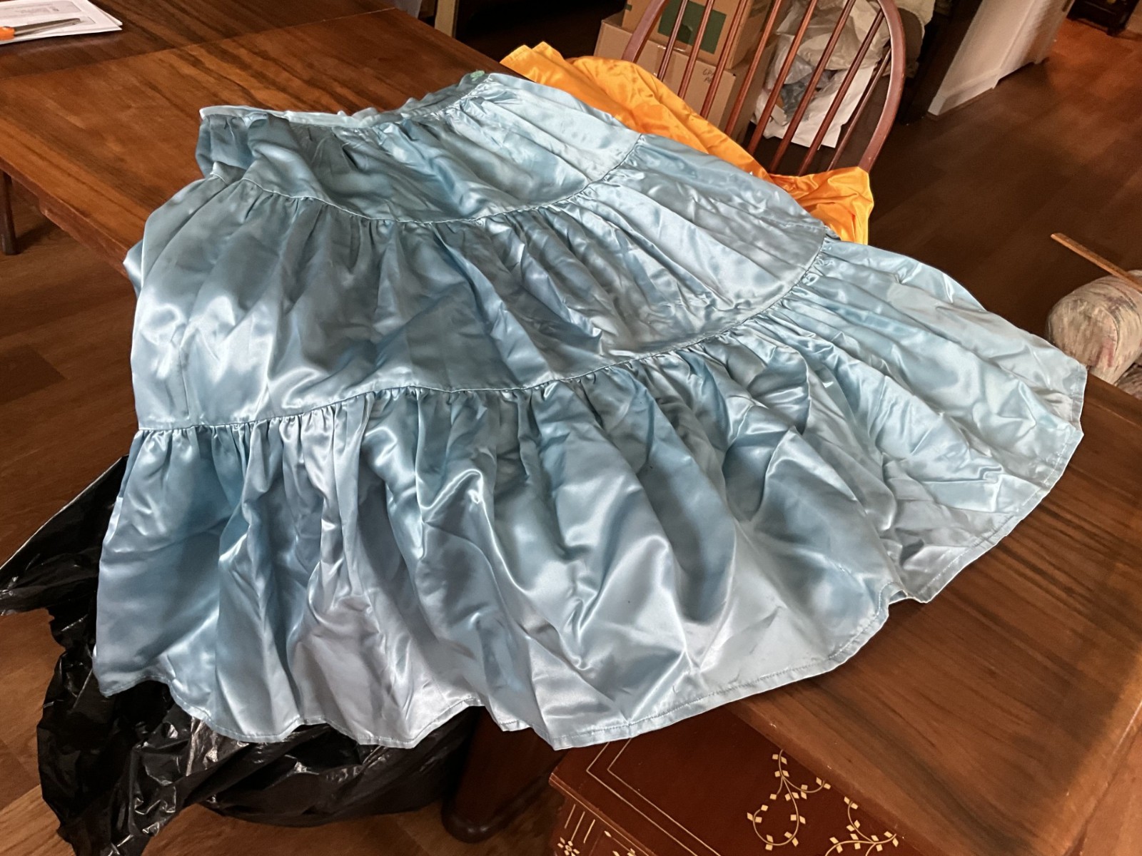 Vintage? Native American Navajo Blue Satin Skirt