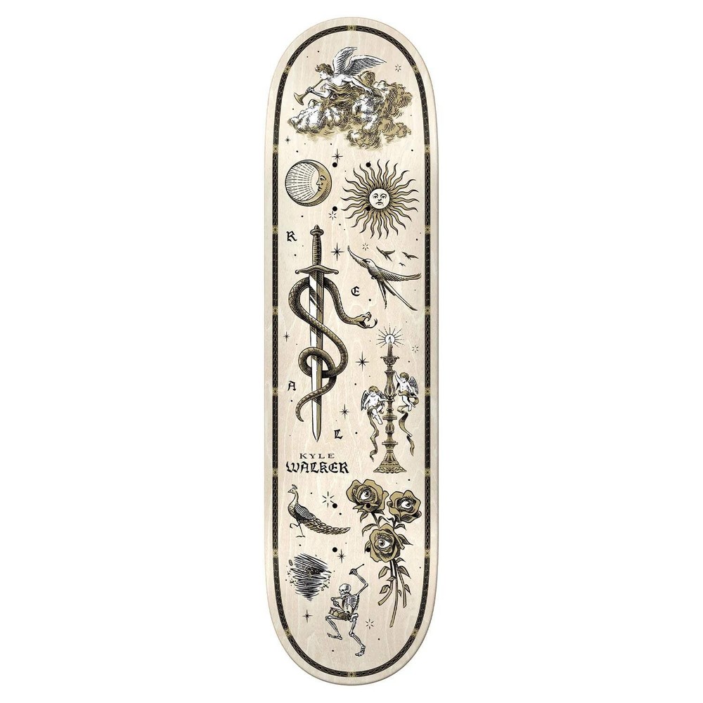 Real Skateboard Deck Walker Engraved 8.38