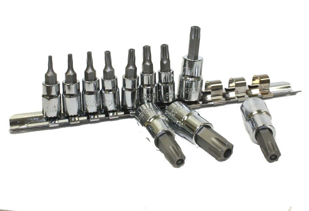 11 pc 5-POINT Security Star Bit Socket Set Torx Star Tamper Proof Bits, BSSTB11