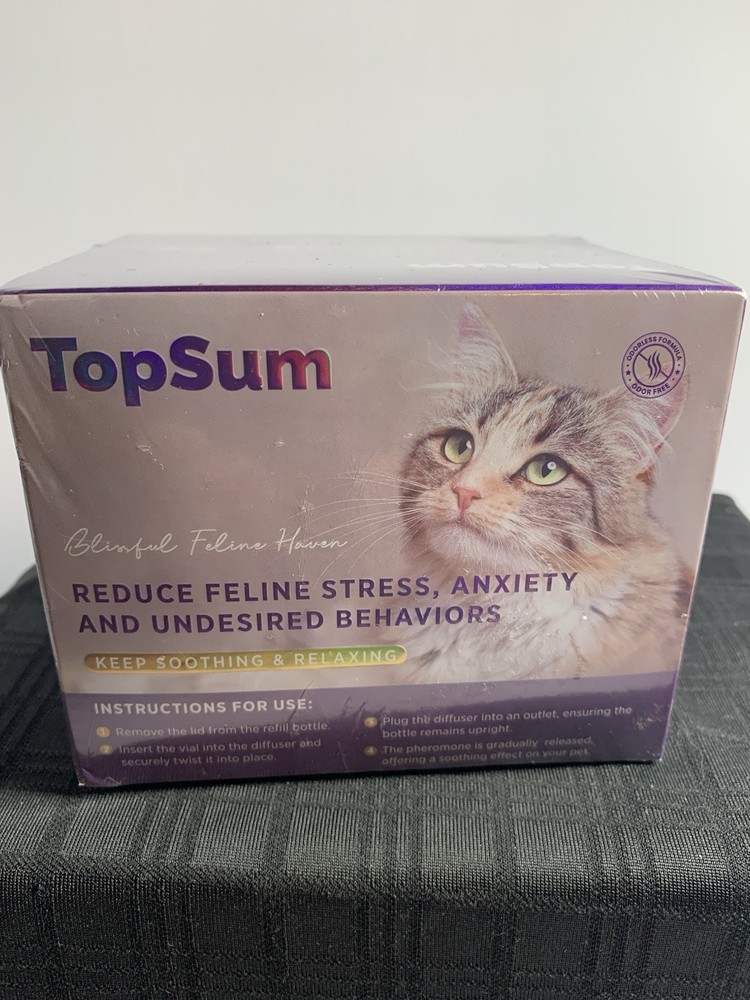 Cat Calming Pheromone Diffuser Starter Kit: 2Pack - 2 Diffusers & 2 Refills