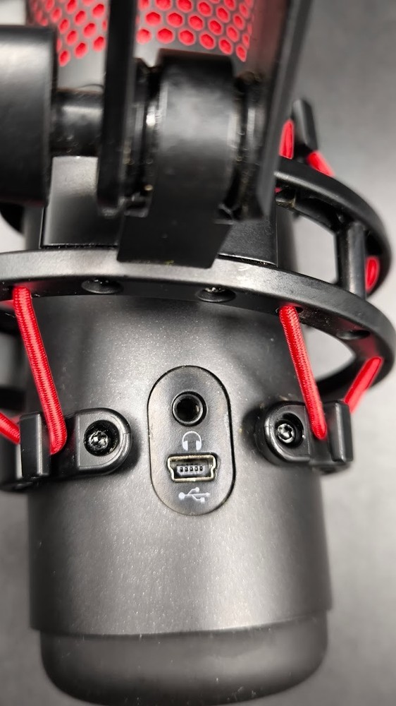 HyperX QuadCast Microphone Used Working Black/Red