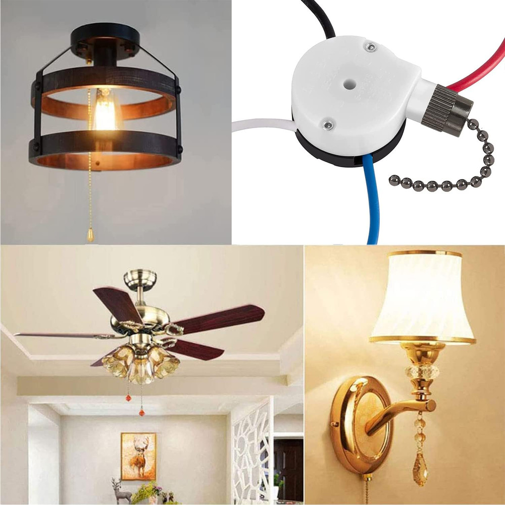 Ceiling Fan Switch 3 Speed 4 wire Replace Accessories,Compatible With Hunter Fan