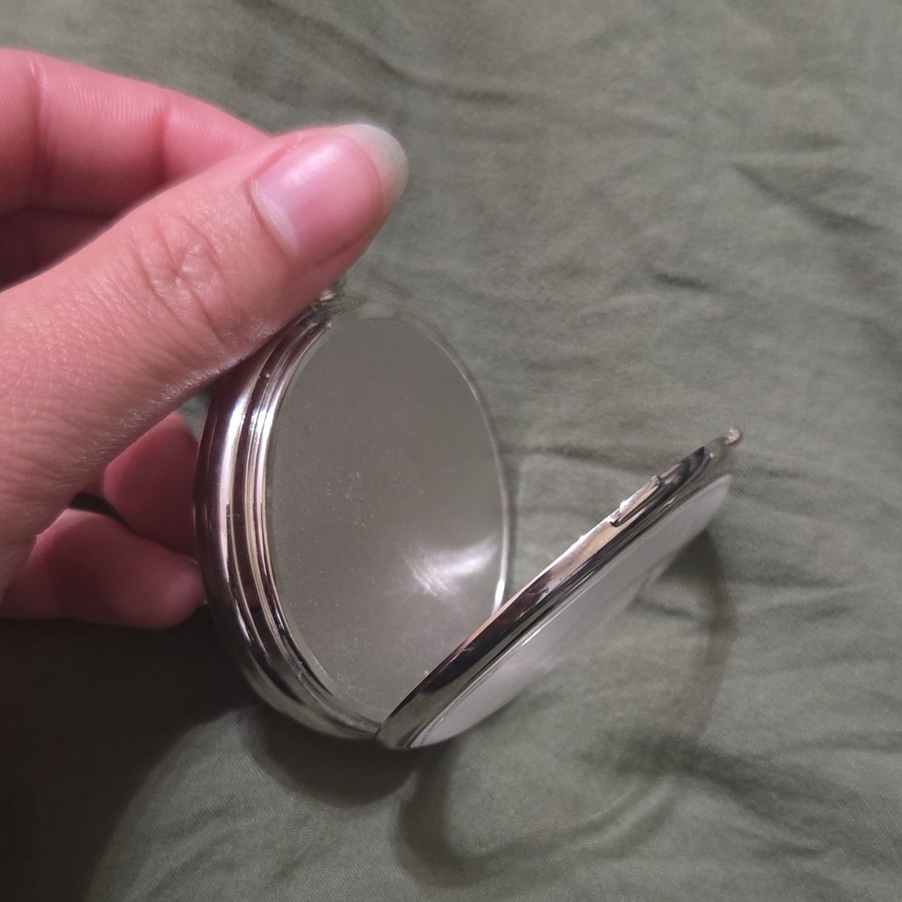 Silver Round Pocket Watch