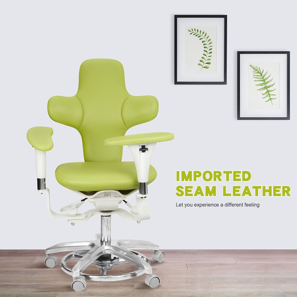 Ergonomic Dental Microscope Stool Micro Surgeon Chair Adjustable Foot Controlled