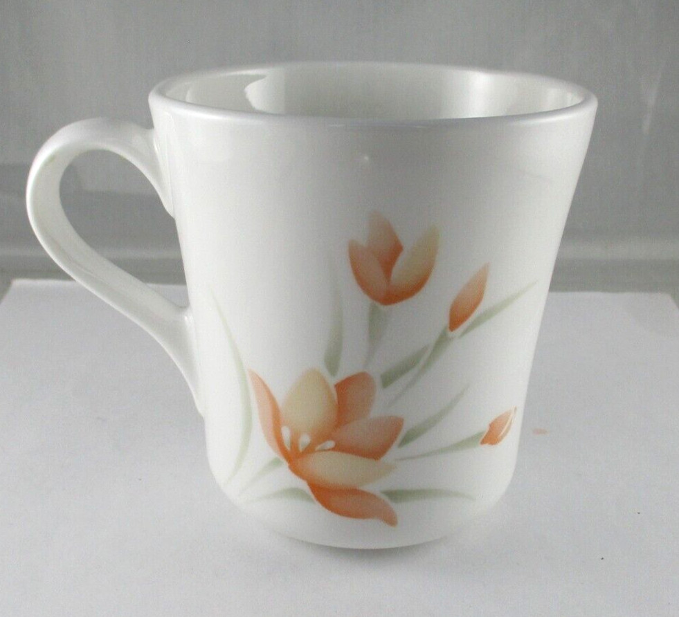 CORELL CUPS CORNING PEACH FLORAL