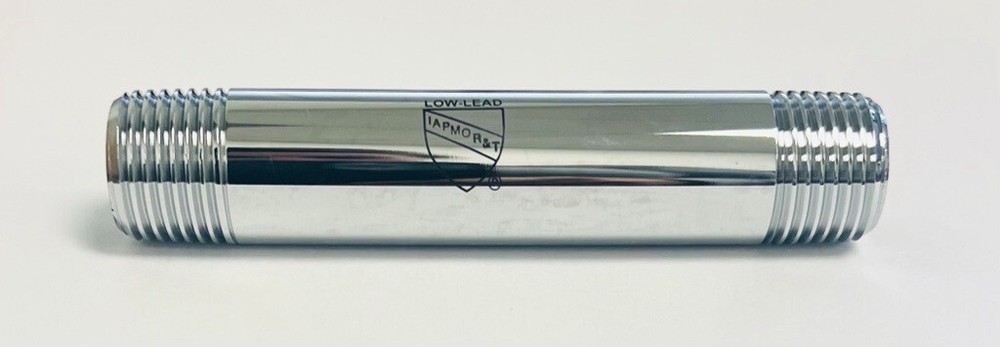 LF 1/2"x4" Chrome Plated Brass Pipe Nipple