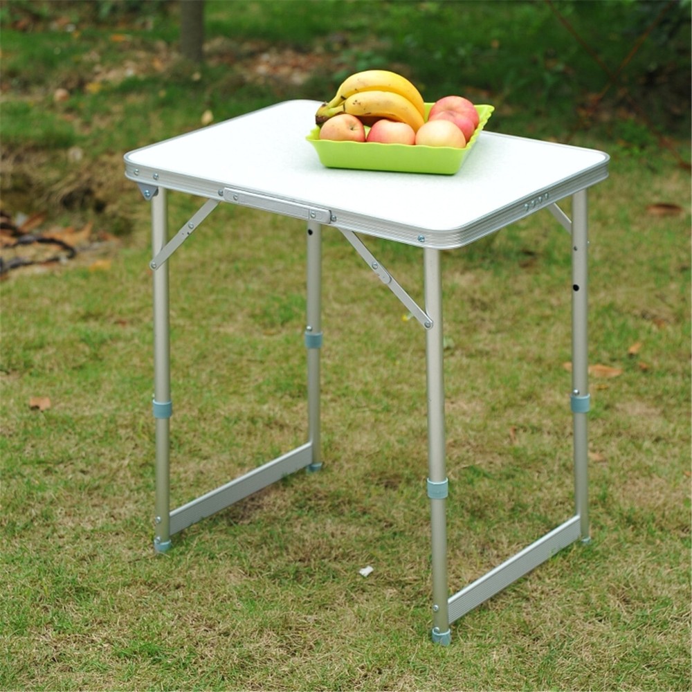 Portable Camping Table Dining Table Silver