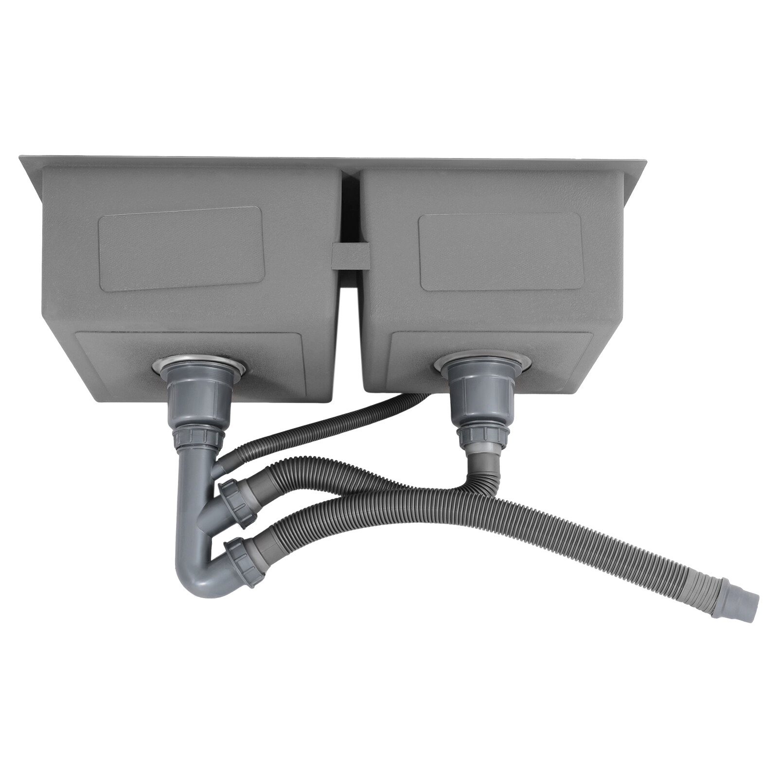 Stainless Steel Kitchen Sink Double Bowl Kitchen Sink with Drain Basket