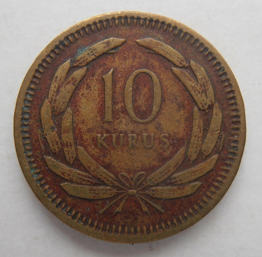 TURKEY 10 KURUS 1955