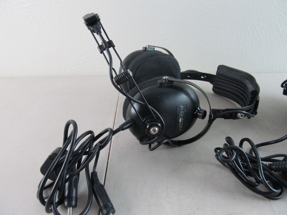 Flightcom and ADI Aviation Headsets AS IS, Untested