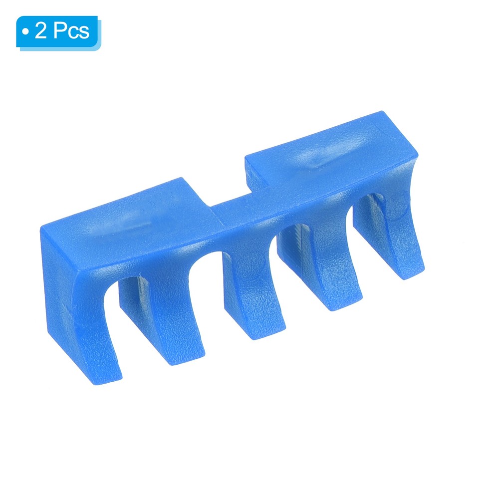 2Pcs Embedded Badminton Stringing Racquet Load Spreader Adapter Protector, Blue