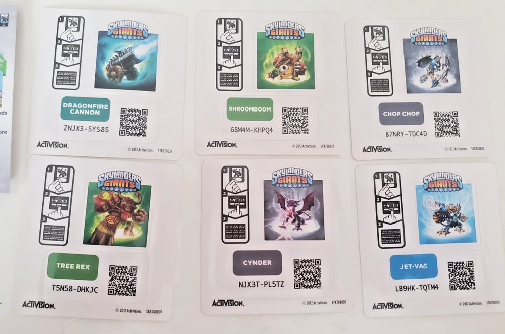 Skylander Giants Cards and Stickers