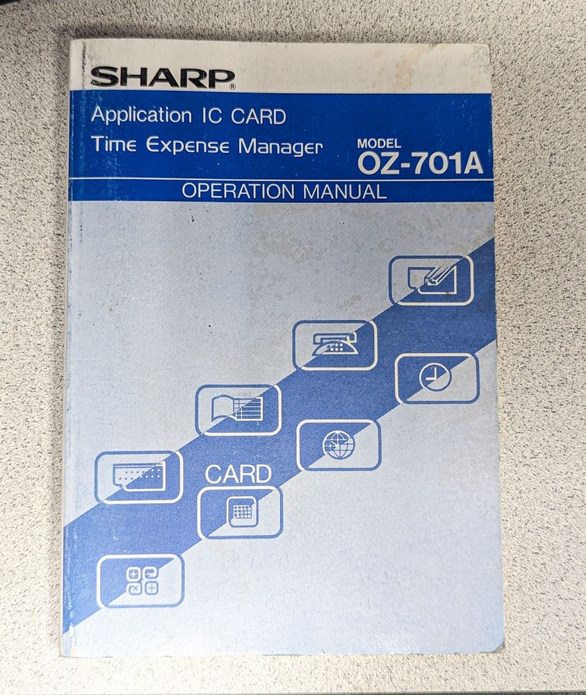Sharp Wizard OZ-7000 Electronic Organizer with Time & Expense Manager Card