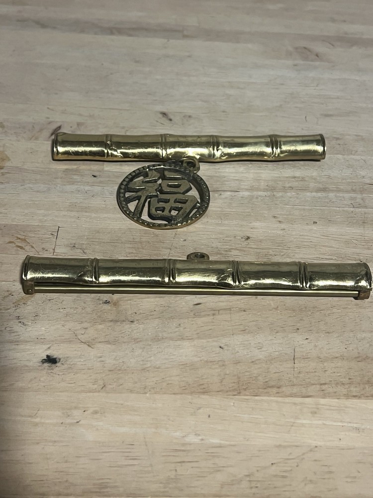 Brass Bamboo-style Drawer Pulls