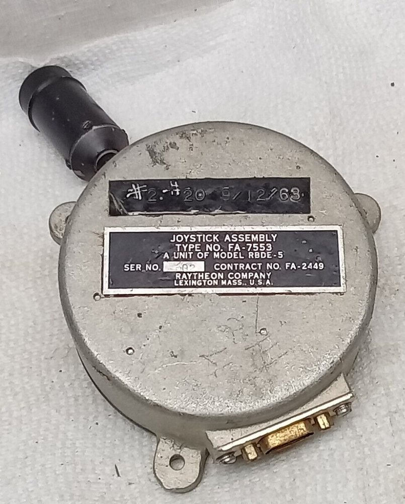 RAYTHEON JOYSTICK ASSEMBLY RBDE-5 / FA-7553 RADAR