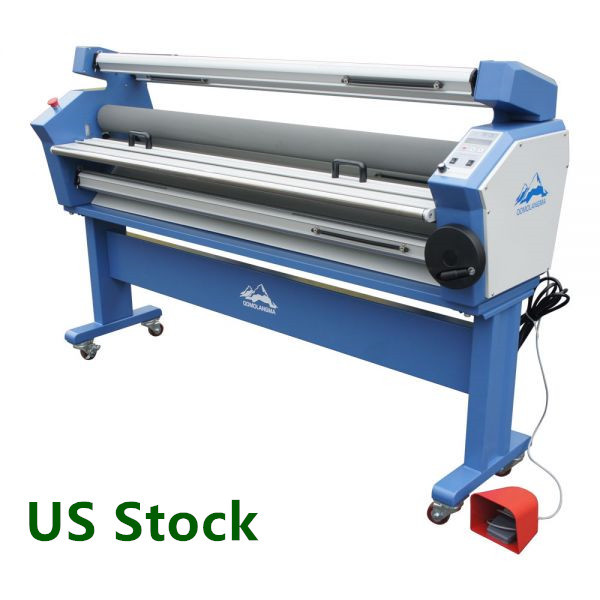 USA 110V 63"Full-auto Roll Large Format Cold Laminator Machine Heat Assisted