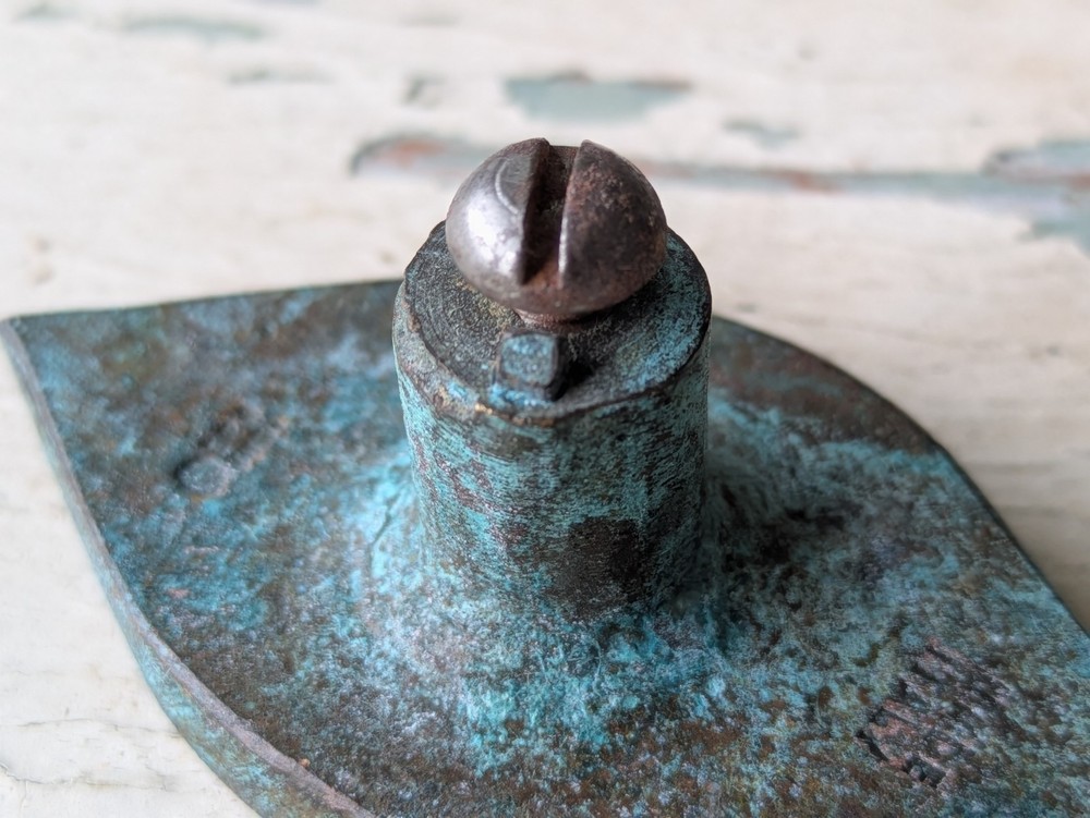 1967 "Antico" Eye by Jerome & Evelyn Ackerman Hand-cast Solid Brass Pull