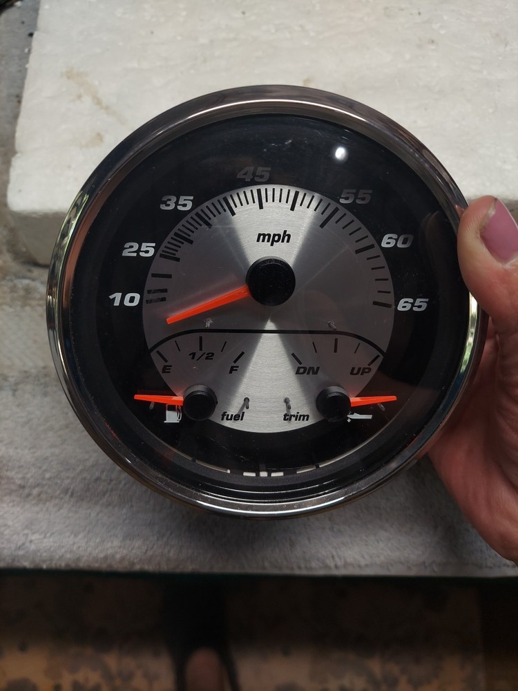 FARIA 4" MULTI-FUNCTION Gauge- FUEL/MPH/TRIM(46-B3)