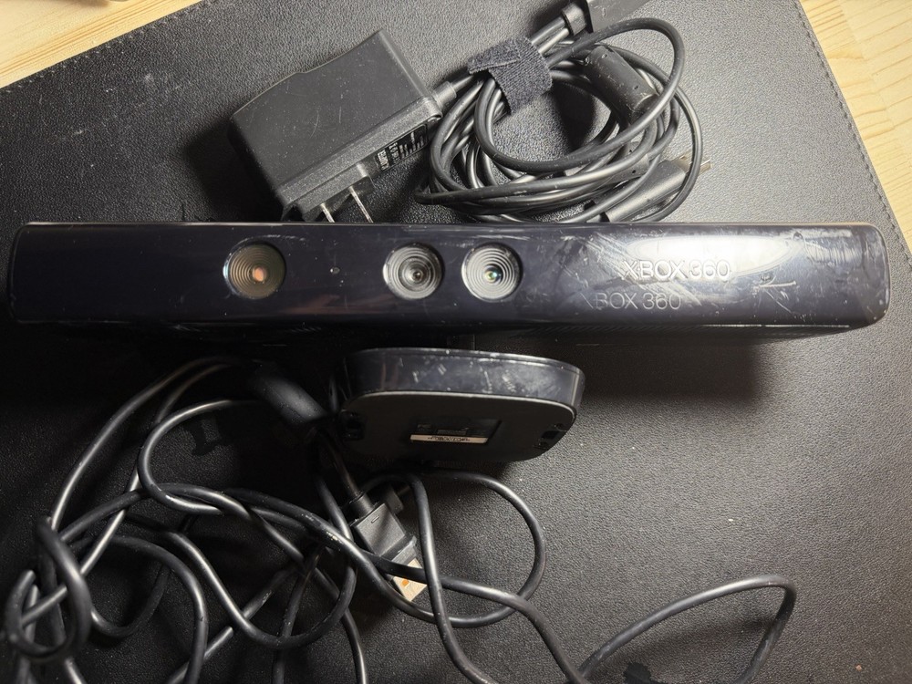 Microsoft Xbox 360 Kinect Motion Sensor Camera Black,With PC Adapter For Ghost