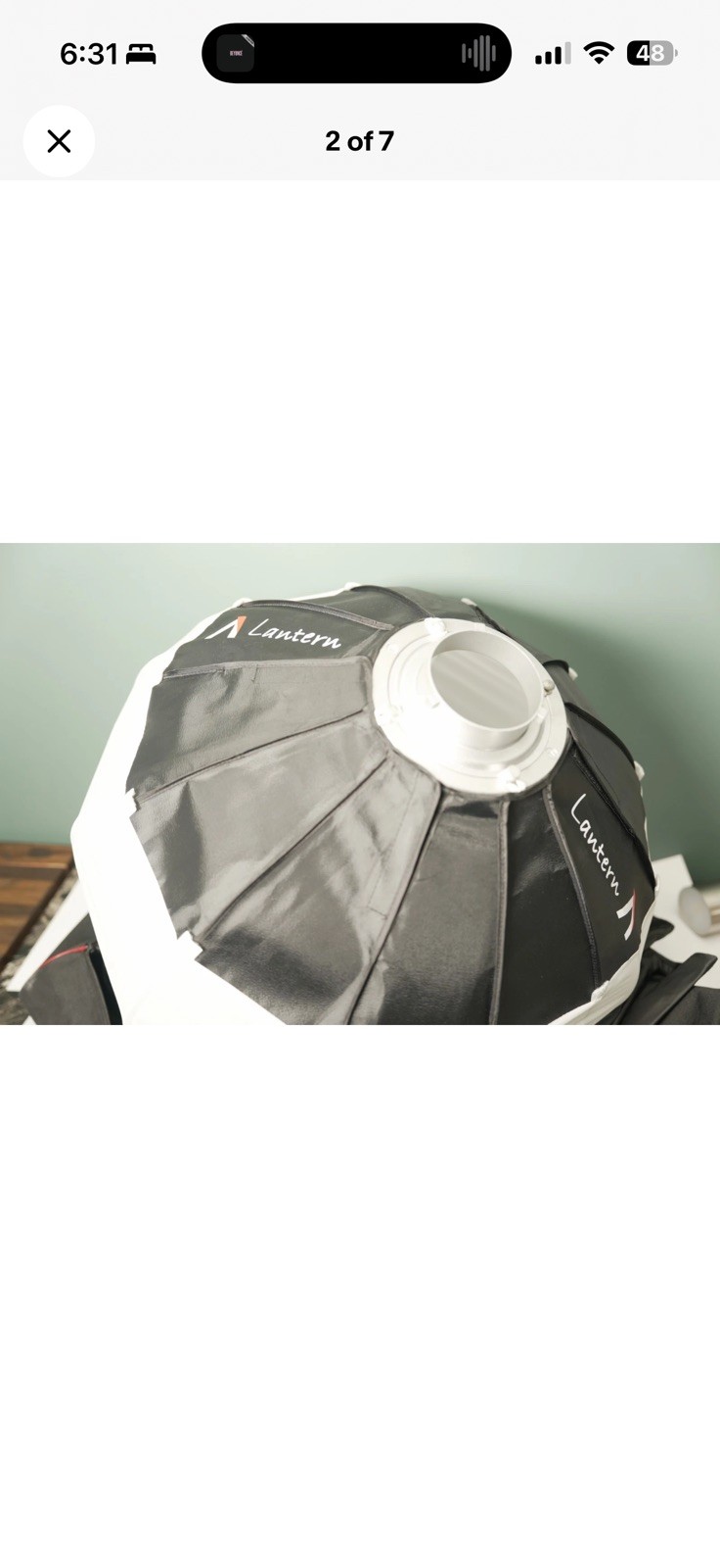 Aputure Lantern Soft Box - I used it once