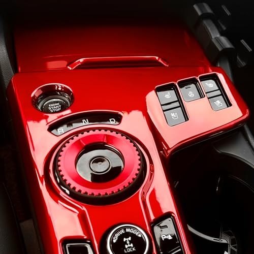 2PCS Automatic Gear Shift Panel Covers Interior Trim Compatible with Kia Red