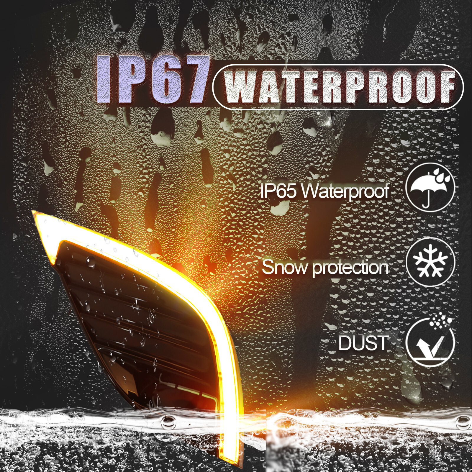 LED Front Fog Bezel Lamp Daytime Running Light w/Turn For Toyota Camry XSE 18-20