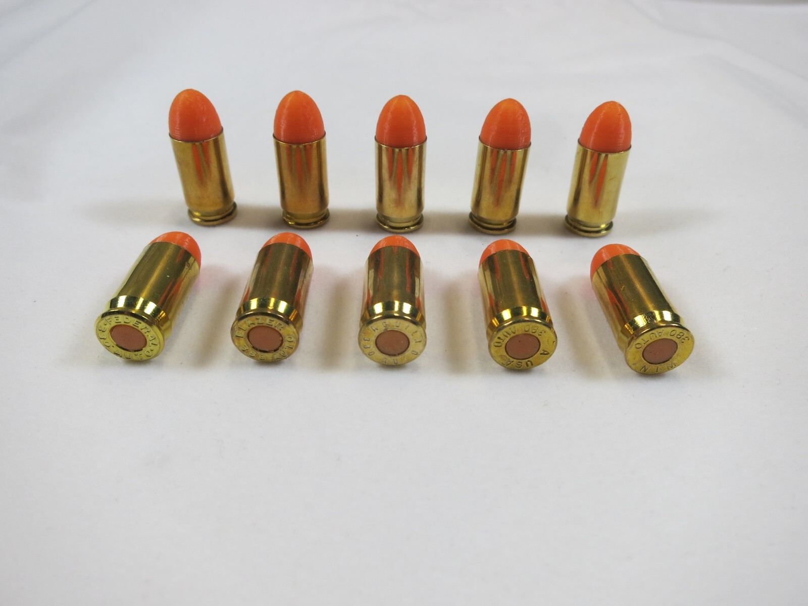 380 ACP / 380 AUTO Brass Snap caps Training Rounds - Pack of 10