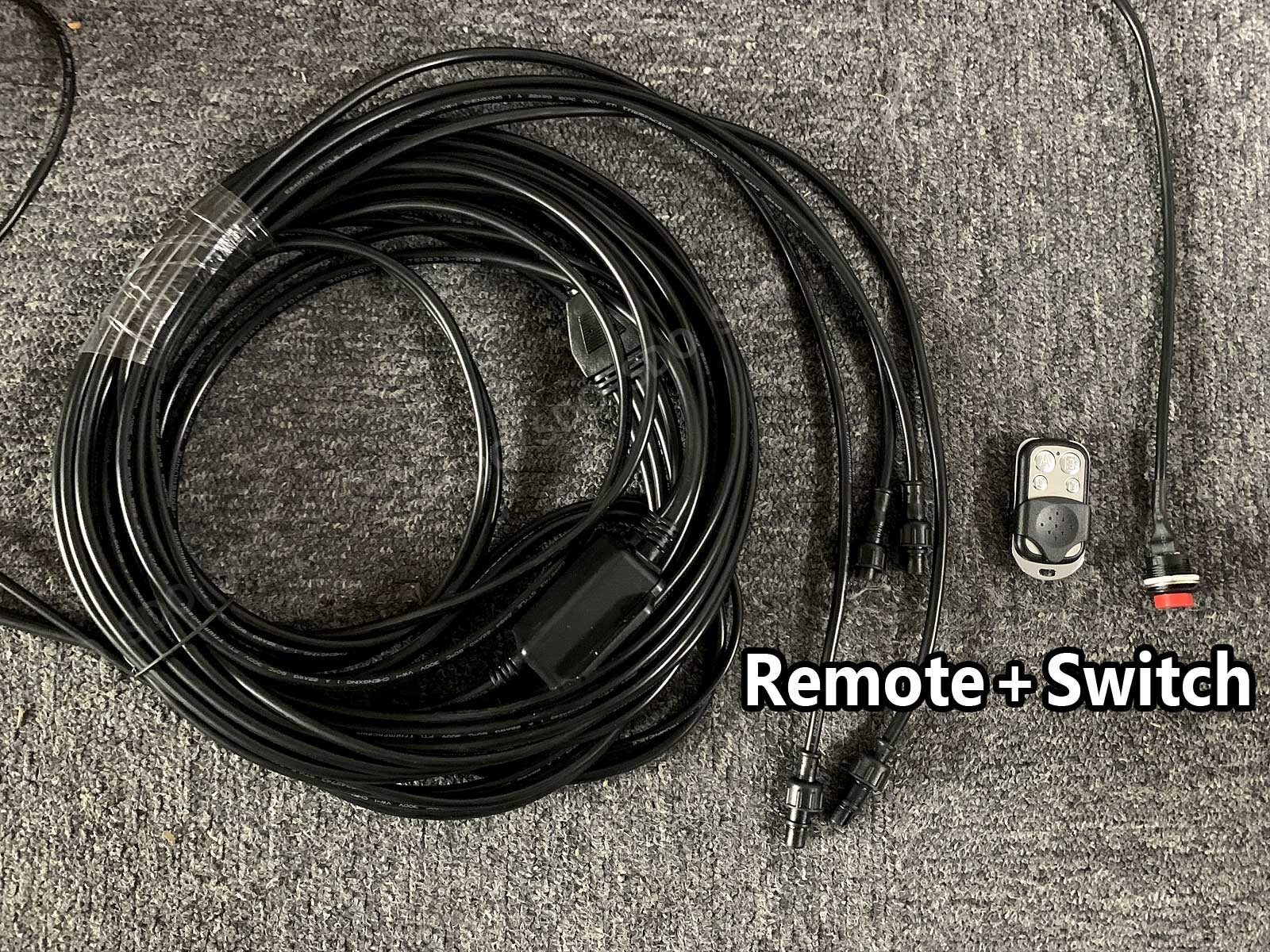 4Rings 17.5'' Pure White Quad Row LED Wheel Rim Lights For Truck Switch+Remote