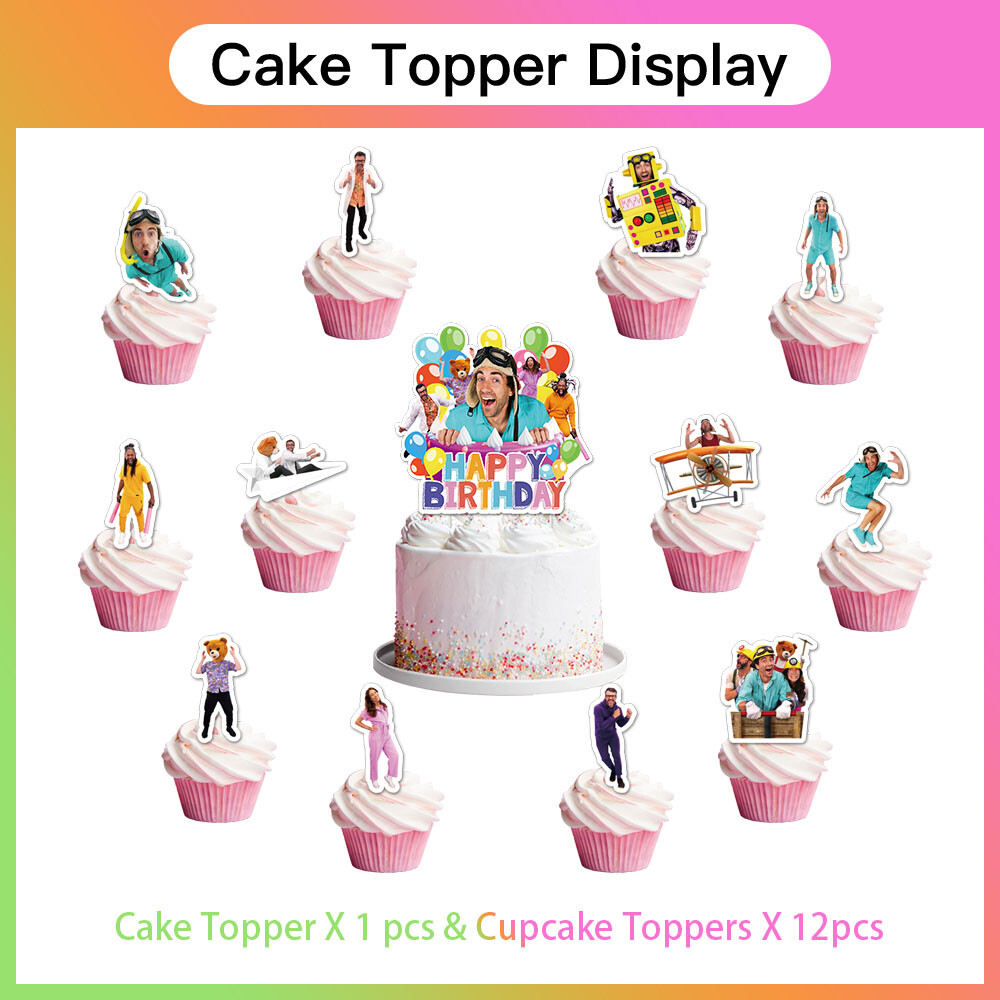 Danny Party Supplies Birthday Decor Set Balloons Cake Toppers Banner