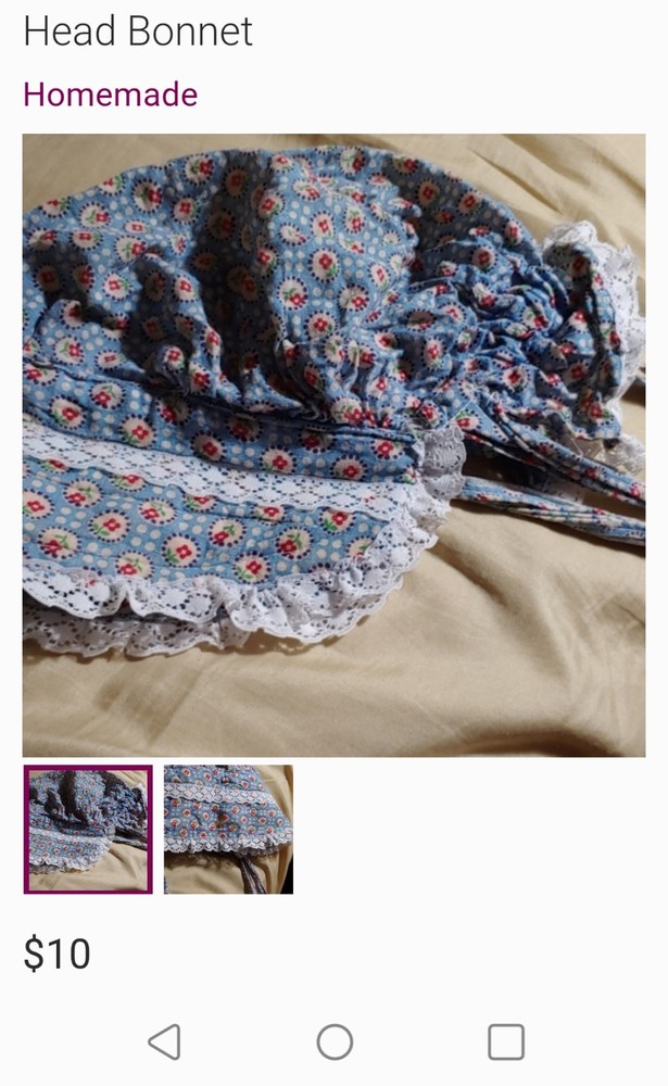 Handmade Head Bonnet