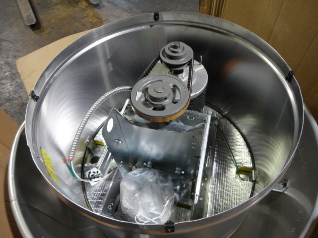 Upblast Exhaust Fan Belt Drive Motor 115v ACCUREX XCUBE-160-10-1-26-6