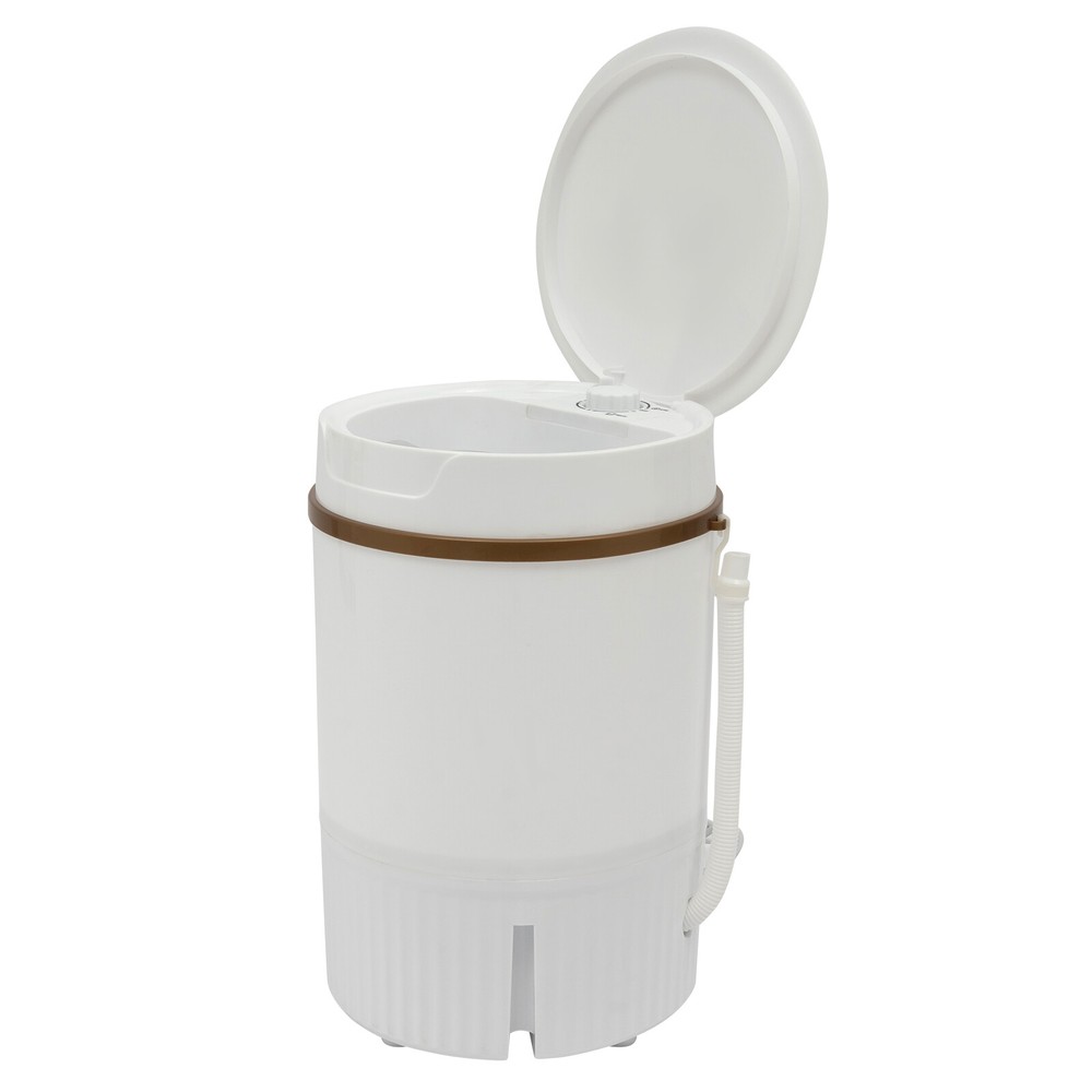 White Portable Mini Washing Machine Washer with Drainage Basket Multi-Functional