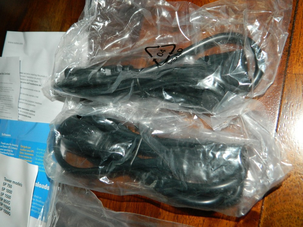 Eaton 5P UPS Power + Serial + USB Cables Users Guide CD Rom Brackets and More