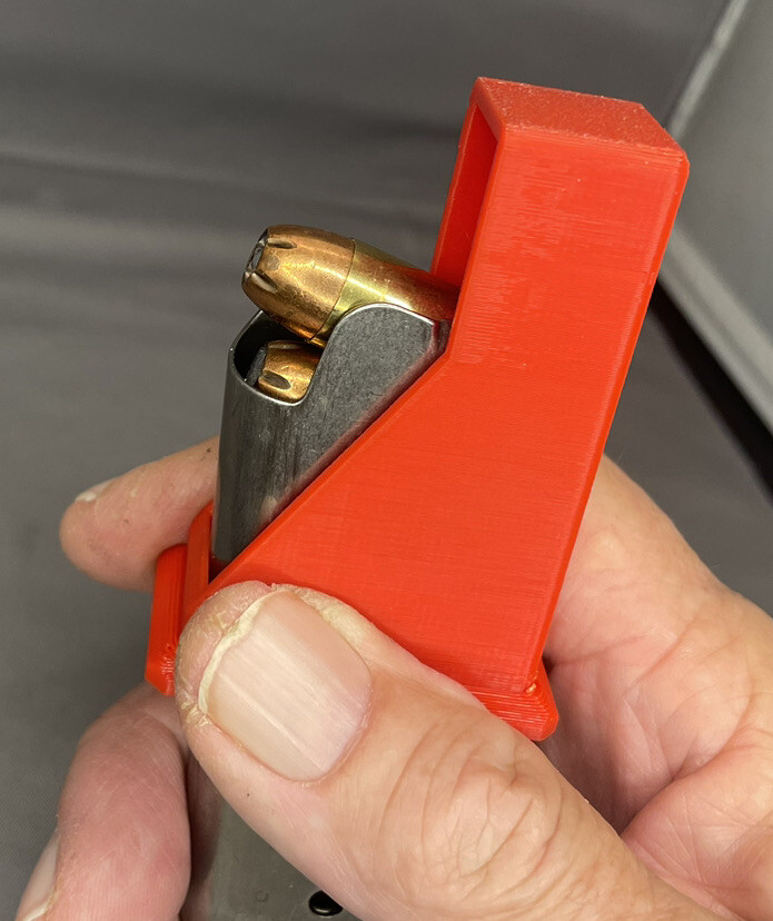 1911 Single Stack .45acp 45 acp .45 Magazine Speed Loader Speedloader -RED