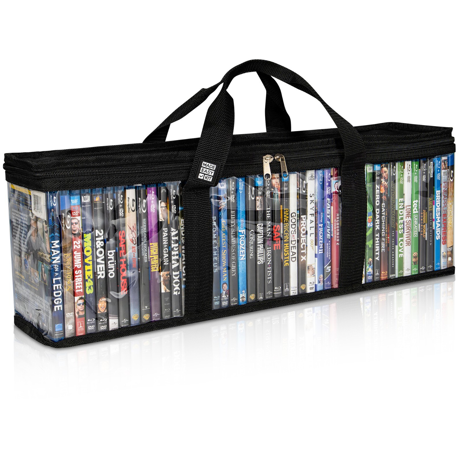 Made Easy Kit Media Storage Cases with Dividers for DVD CD