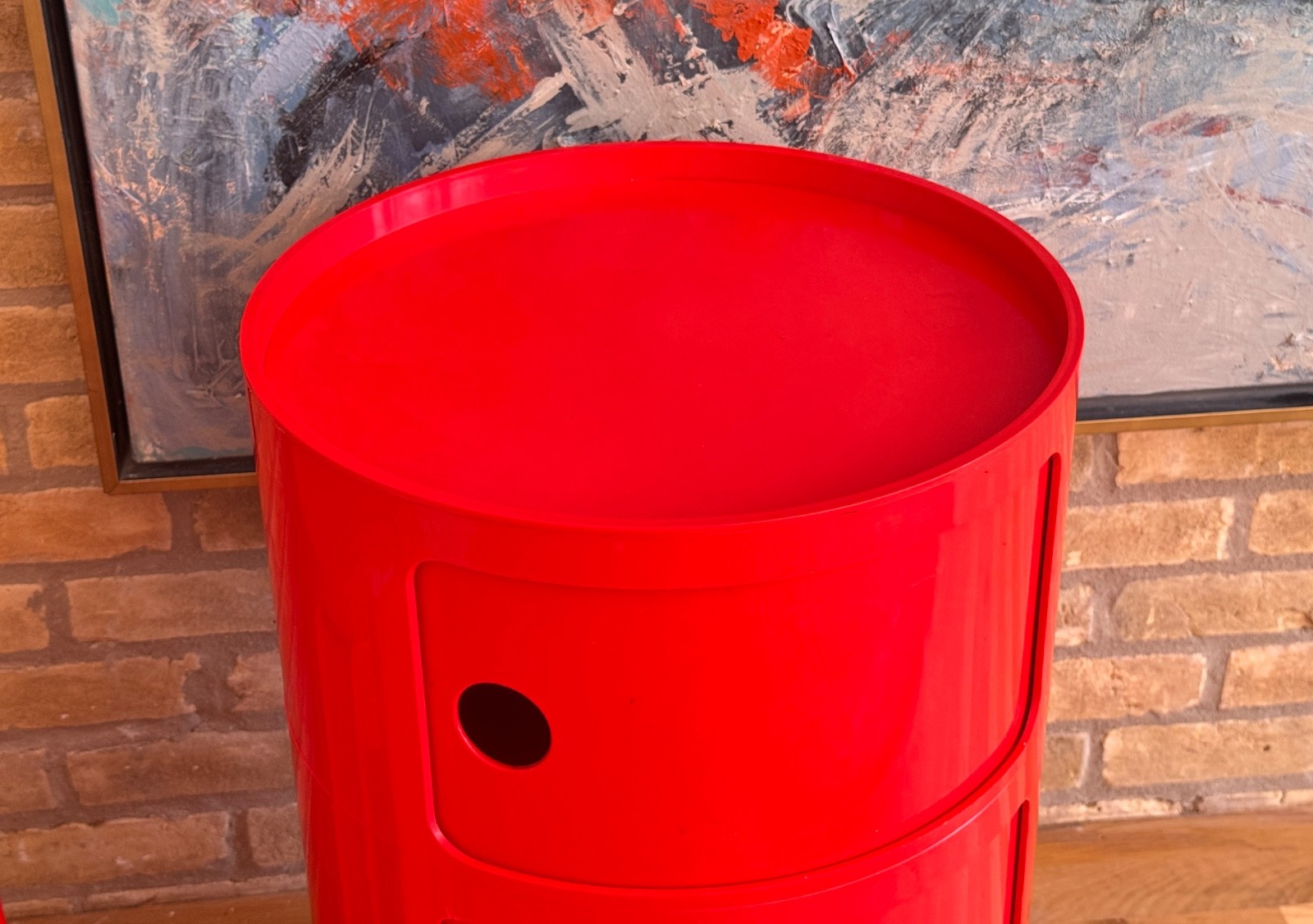 1970 Kartell Componibili Space Age Plastic Storage Unit Side Table Vtg Italy Mcm