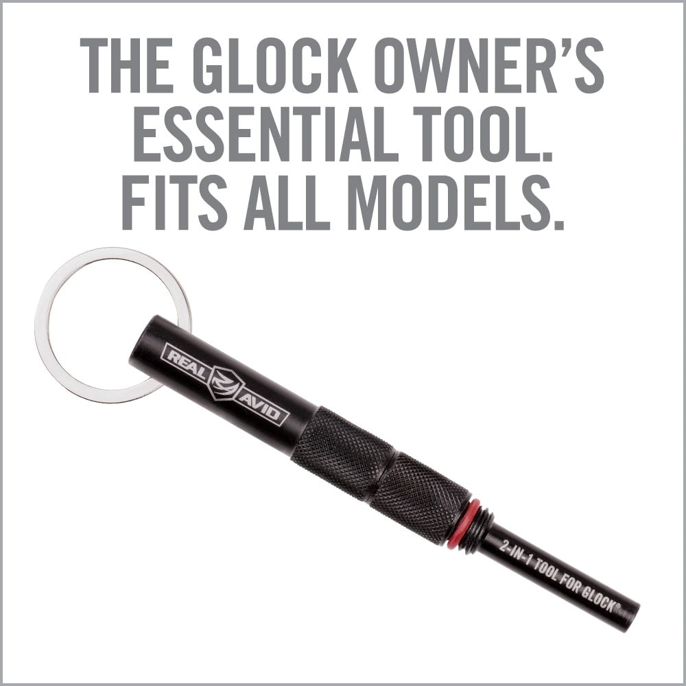 Real Avid 2-in-1 Tool For Glock Disasembly & Front Sight, AVGLOCK21 Sight Tool