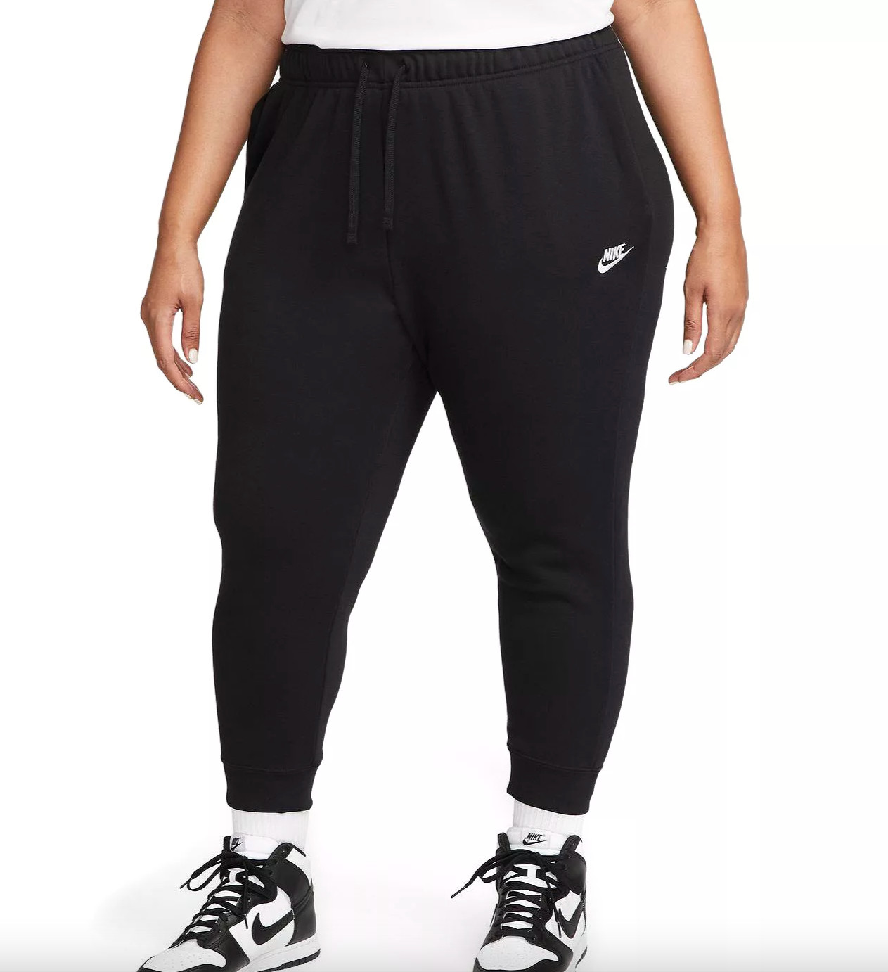 Nike Women's Plus Size Sportswear Club Fleece Joggers Sizes 1X, 2X or 3X Black