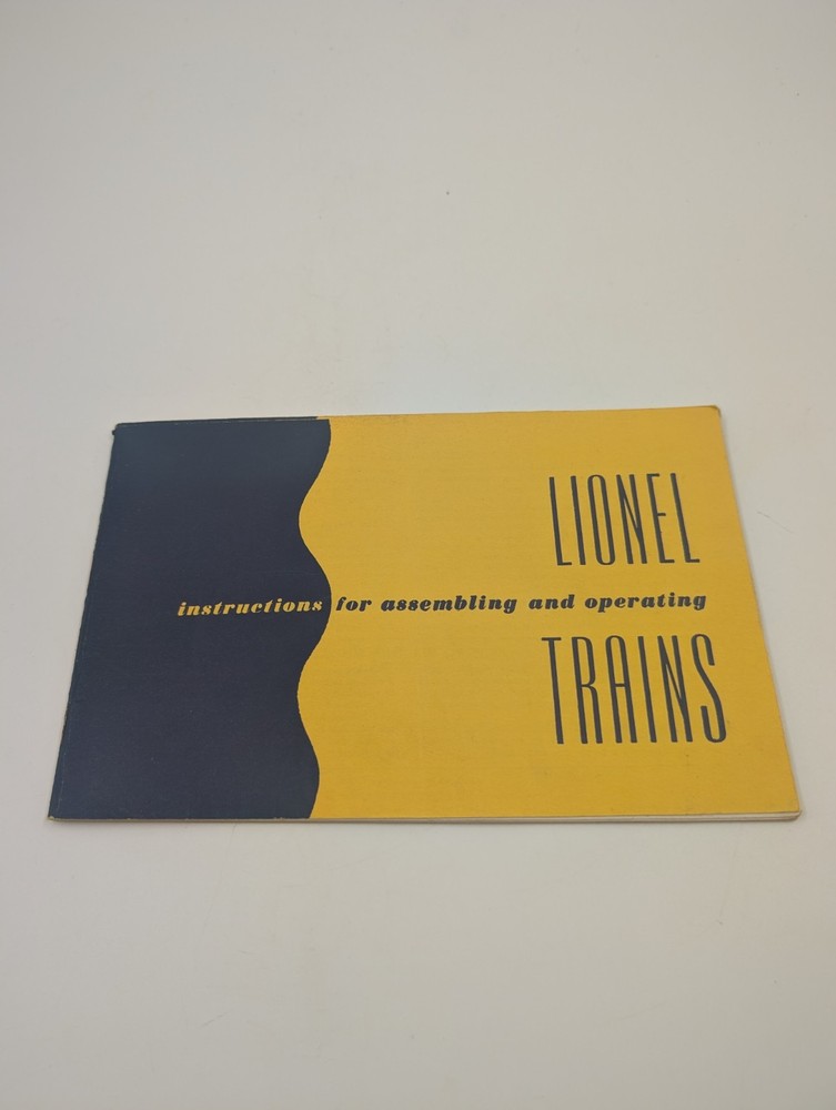 LIONEL 1952 Instructions for Assembling and Operating Trains
